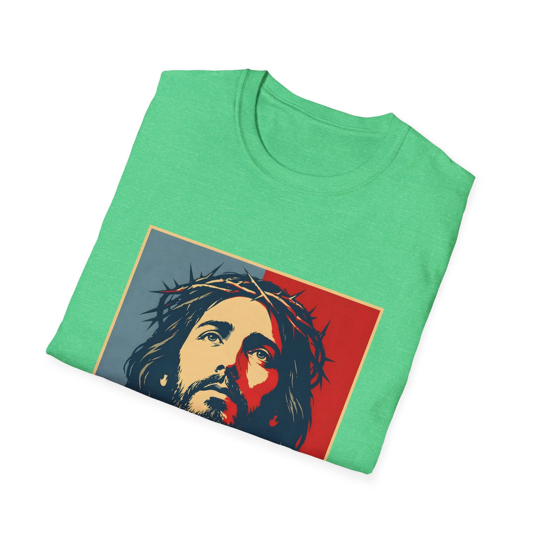 Redemption Jesus Christ Crown Of Thorns Christian Faith Hope Inspirational Savior Art Poster Style Religious Redemption T-Shirt