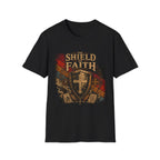 The Shield Of Faith Ephesians 6 16 Put On The Full Armor Of God Christian Warrior Cross Emblem T-Shirt