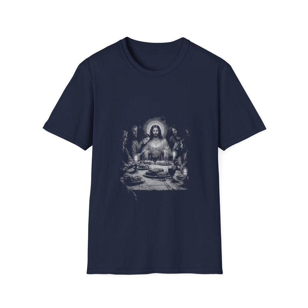 Jesus at the last supper christian eucharist communion scene for believers and faithful worshipers T-Shirt