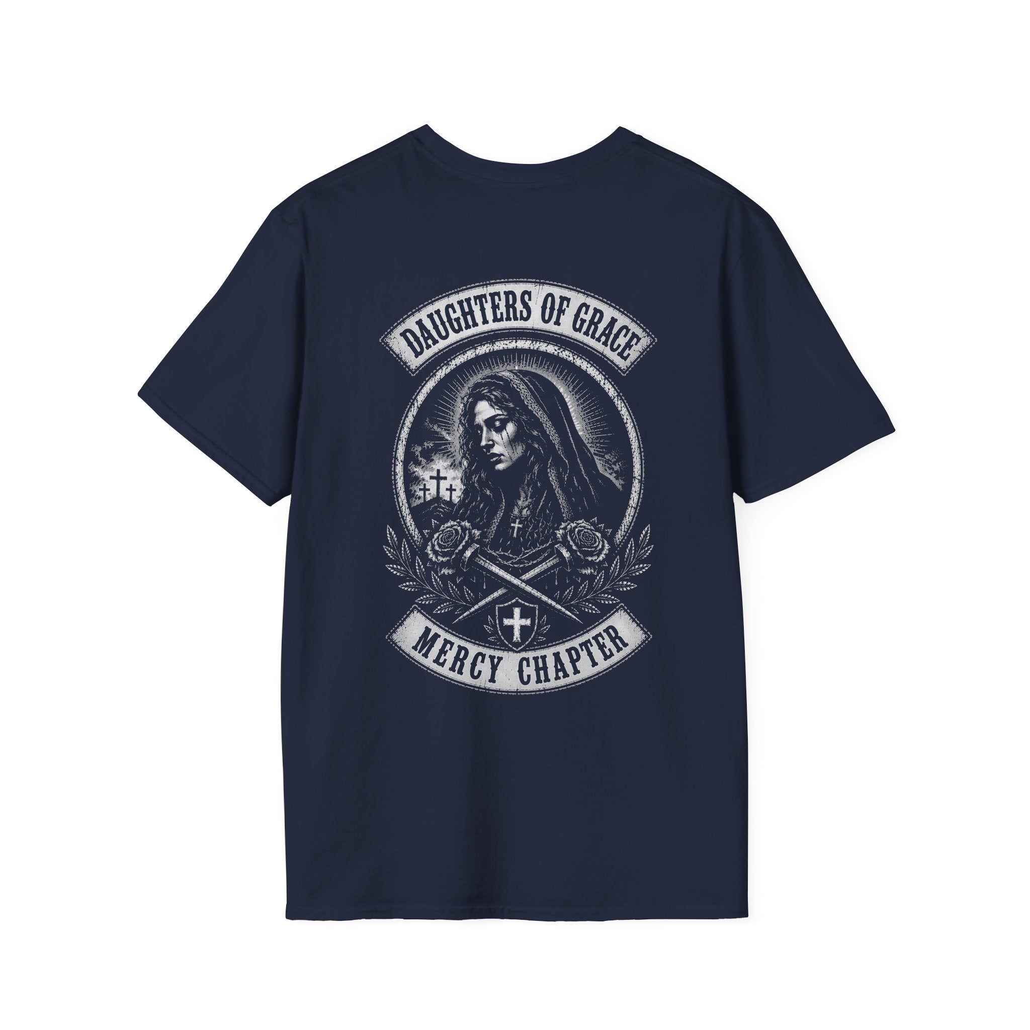 Daughters Of Grace Mercy Chapter Gothic Sacred Cross Roses Christian Biker Style