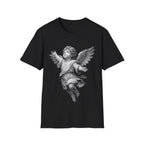 Guardian angel in gods hand spiritual christian memorial baby angel protection from above T-Shirt