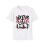 No Fear In Faith God Over All Romans 8 31 Christian Cross Victory T-Shirt