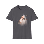 Virgin mary with baby jesus holy mother and child christian catholic faith christmas nativity scene T-Shirt