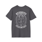 Sons Of Grace Warfare Chapter Christian Warrior Angel Sword Spiritual Warfare Armor Of God Archangel Battle Emblem T-Shirt