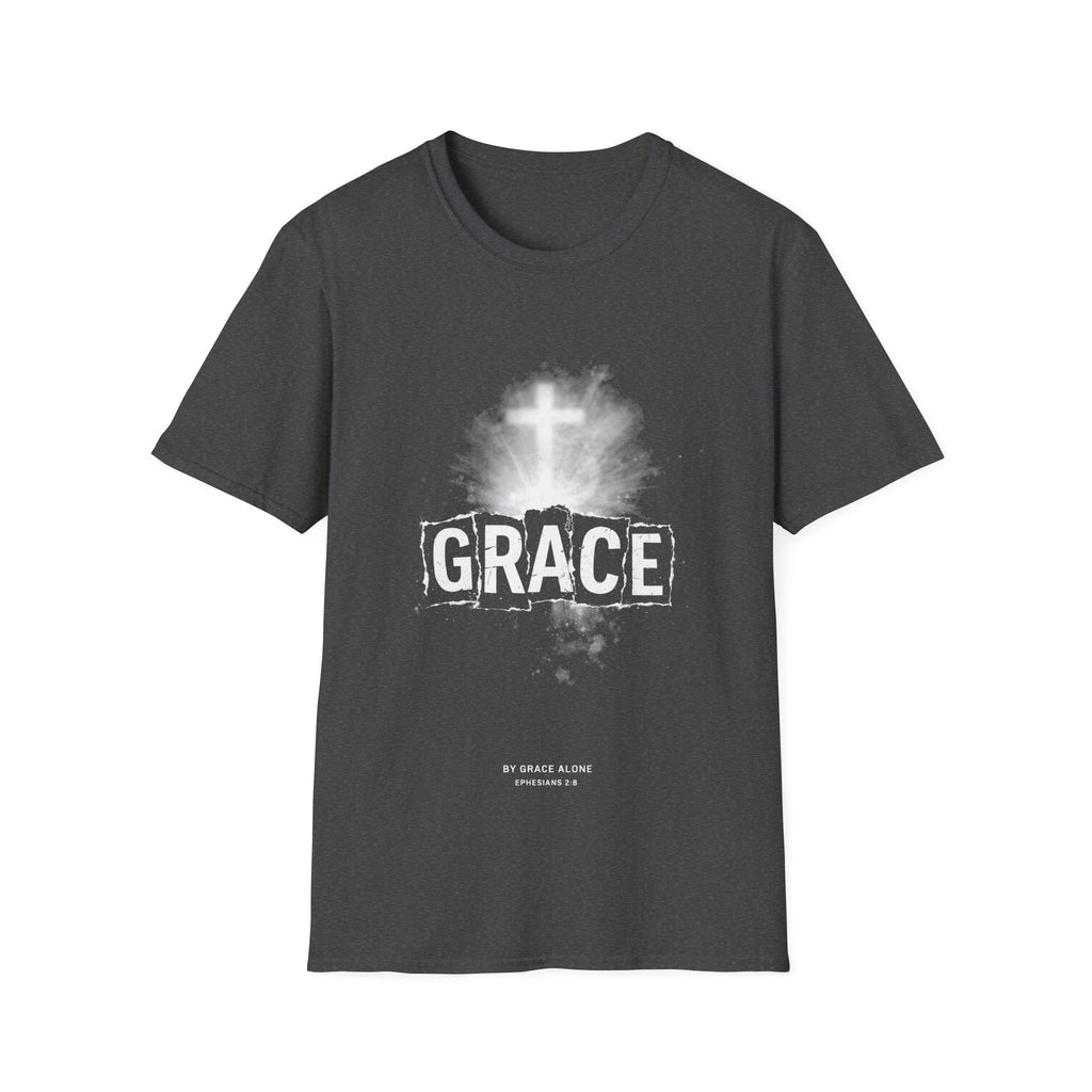 Grace by grace alone ephesians 2 8 cross christian faith T-Shirt