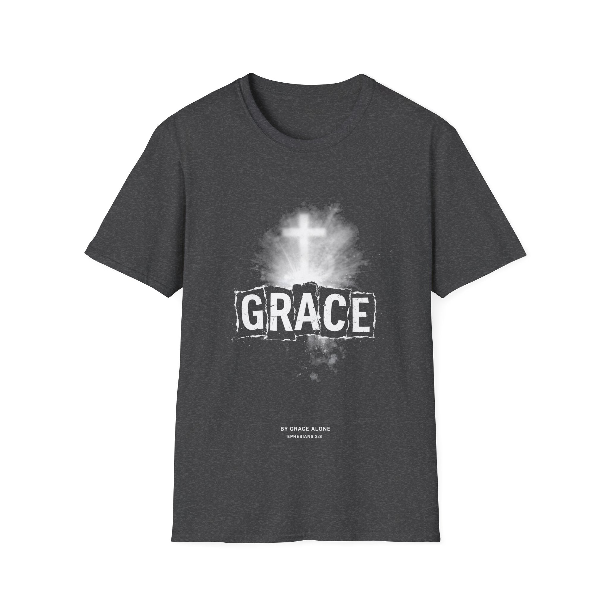 Grace by grace alone ephesians 2 8 cross christian faith T-Shirt