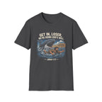 Get in loser were doing gods will jonah 1 17 ninive christian bible humor T-Shirt