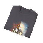 Made new christian cross made new in christ salvation rebirth broken chains biblical faith artwork T-Shirt
