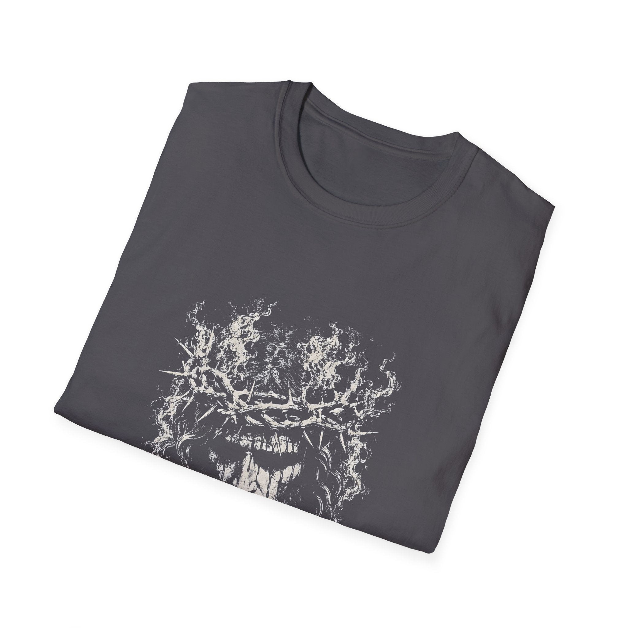 Jesus Christ Crown Of Thorns Suffering Savior Good Friday Easter Christian Faith T-Shirt