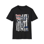 I stand at the flag i kneel at the cross christian patriotic american flag cross T-Shirt