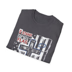 I stand at the flag i kneel at the cross christian patriotic american flag cross T-Shirt