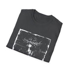 Crown of thorns gothic rock messiah dark grunge portrait alternative metal T-Shirt