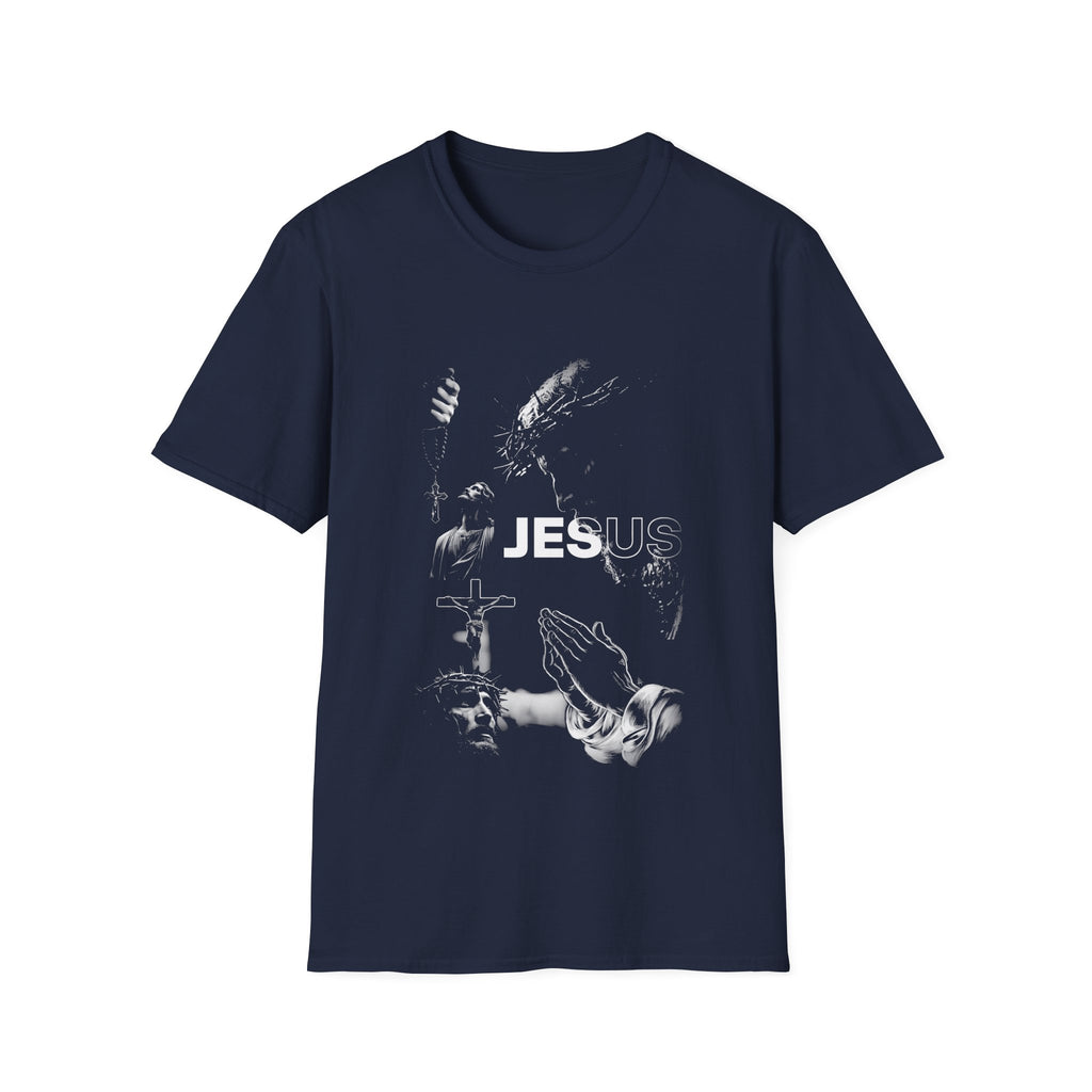 Jesus jesus faith passion cross prayer crown of thorns rosary crucifix christian devotion T-Shirt