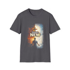 Made new christian cross made new in christ salvation rebirth broken chains biblical faith artwork T-Shirt