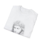 Jesus Christ Crown Of Thorns Portrait Christian Faith Lent And Easter Holy Week Religious Savior T-Shirt
