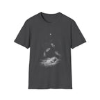 Holy family nativity scene with baby jesus mary joseph and christmas star in the bethlehem manger T-Shirt