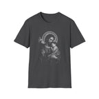 saint joseph holding child jesus sacred catholic fatherhood devotion and protection T-Shirt