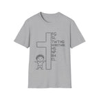 Christian kids cross fg sl twthg hobstwbi hs np bh el john 3 16 T-Shirt