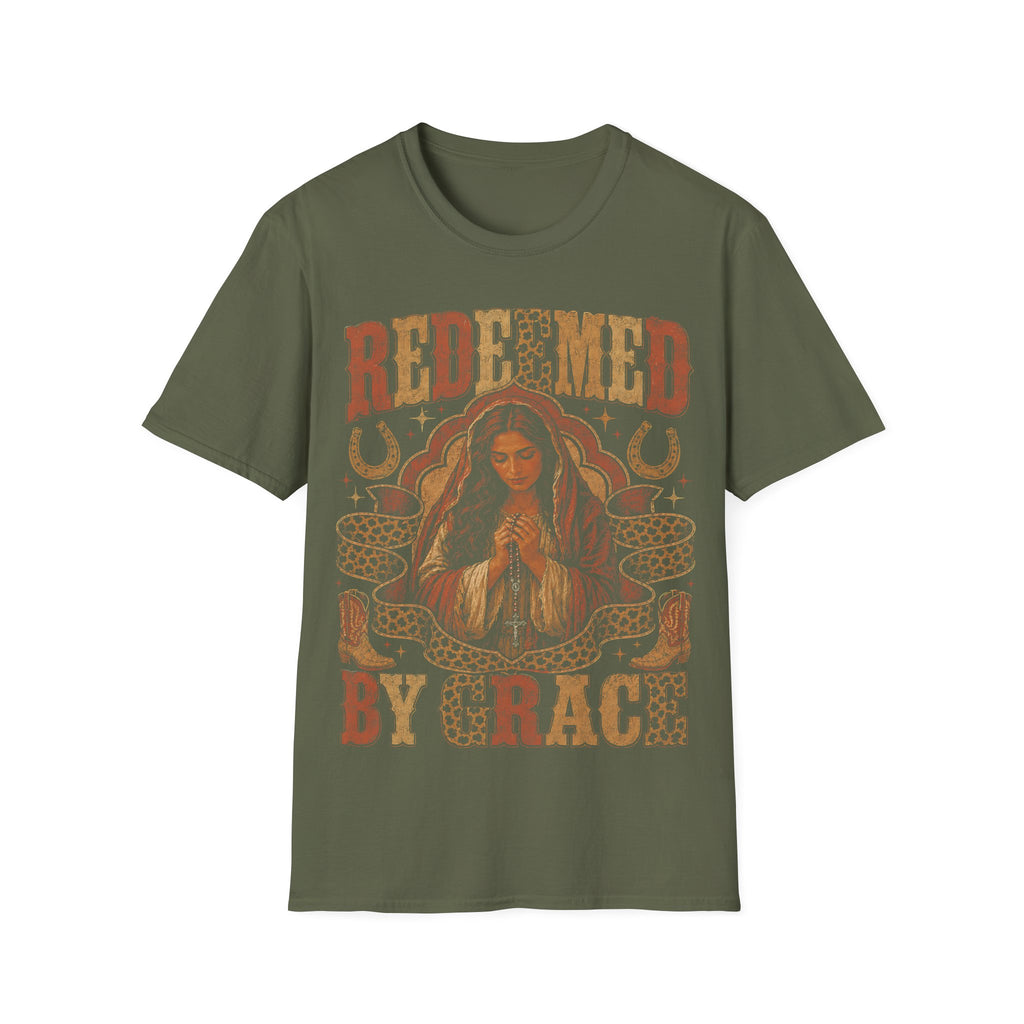 Redeemed By Grace Christian Prayer And Faith T-Shirt
