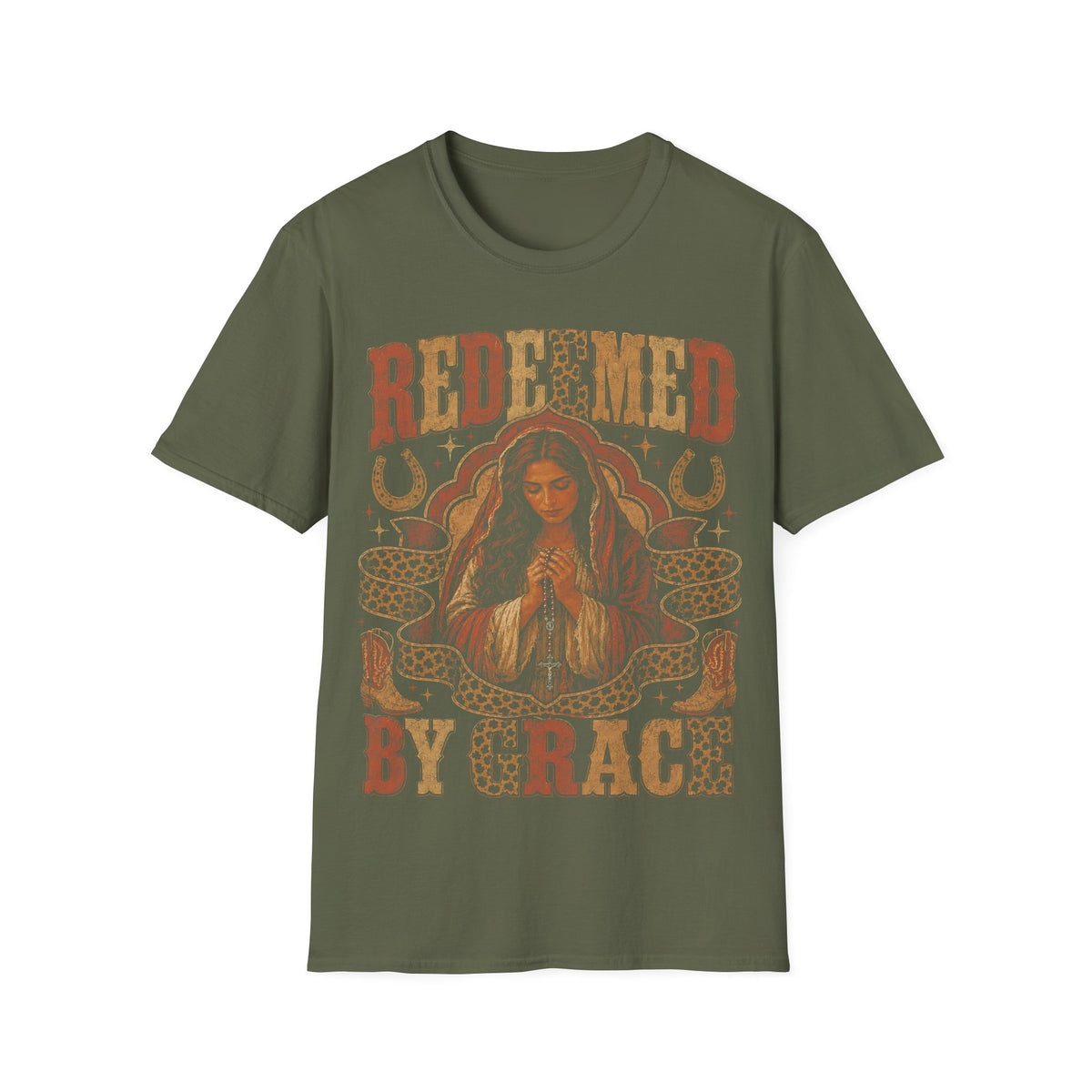 Redeemed By Grace Christian Prayer And Faith T-Shirt