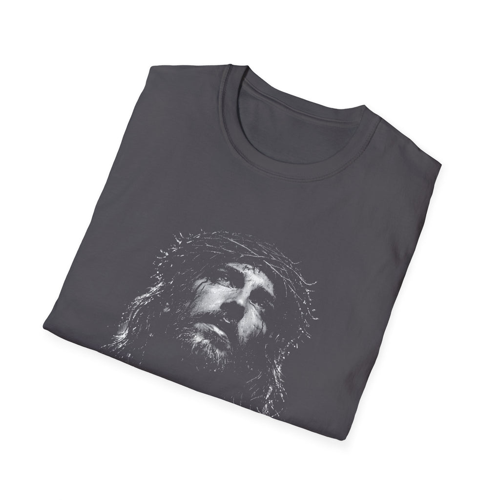Jesus crown of thorns portrait powerful christian easter crucifixion good friday faith artwork image T-Shirt