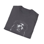 Jesus crown of thorns portrait powerful christian easter crucifixion good friday faith artwork image T-Shirt