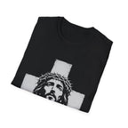 Jesus Christ With Crown Of Thorns And Cross Christian Faith Easter Good Friday Religious T-Shirt