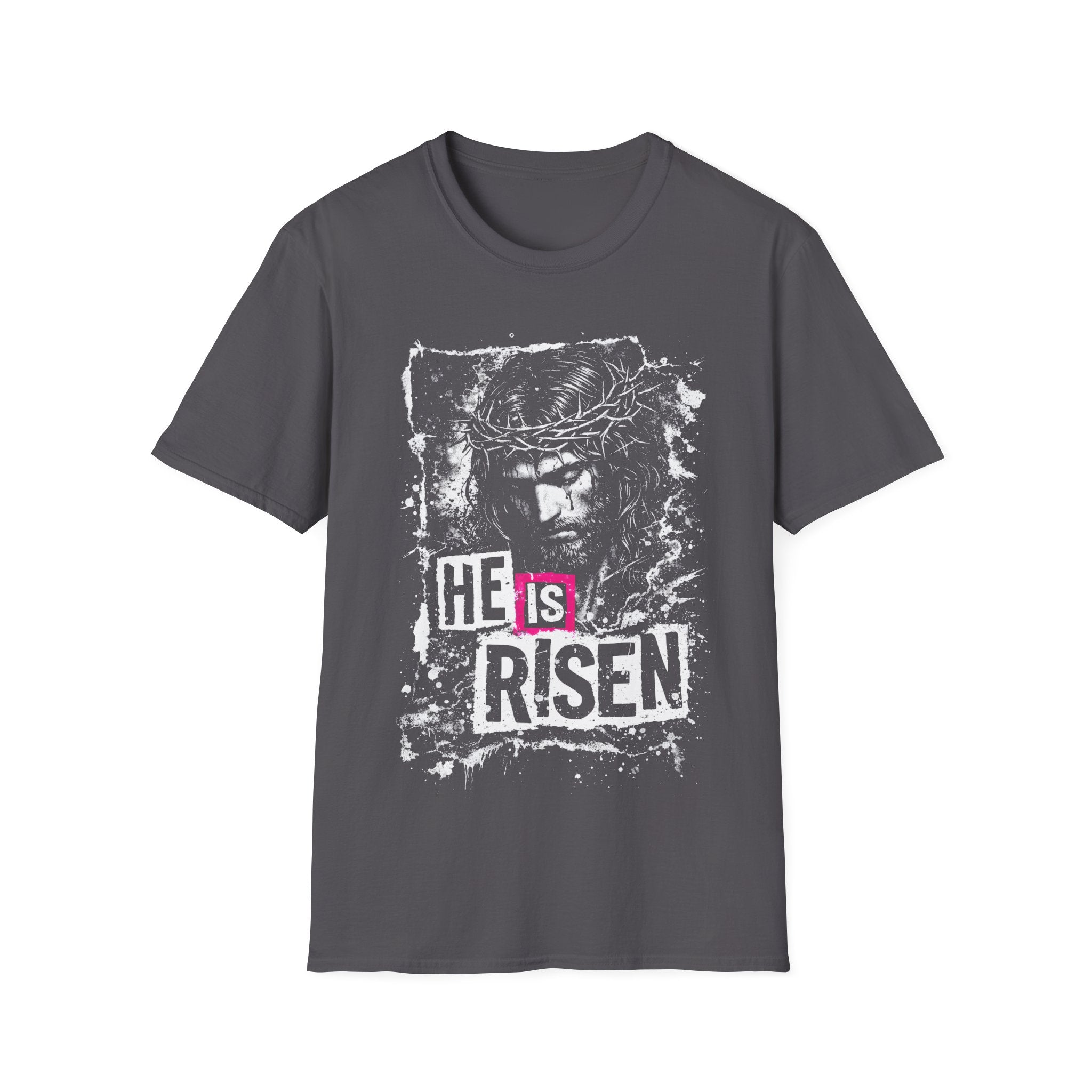 He is risen christian easter resurrection jesus crown of thorns T-Shirt