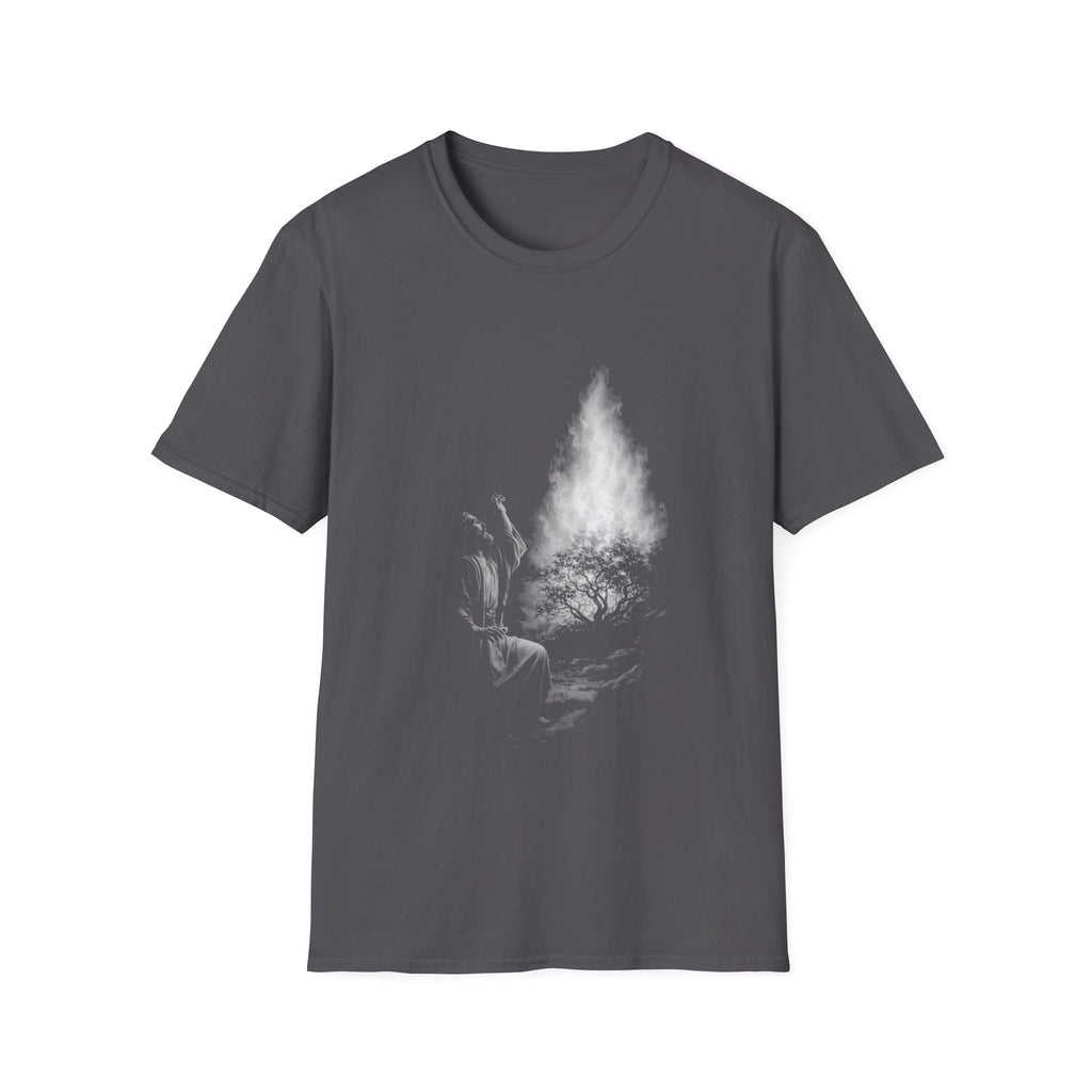 Moses and the burning bush christian faith miracle of gods presence T-Shirt