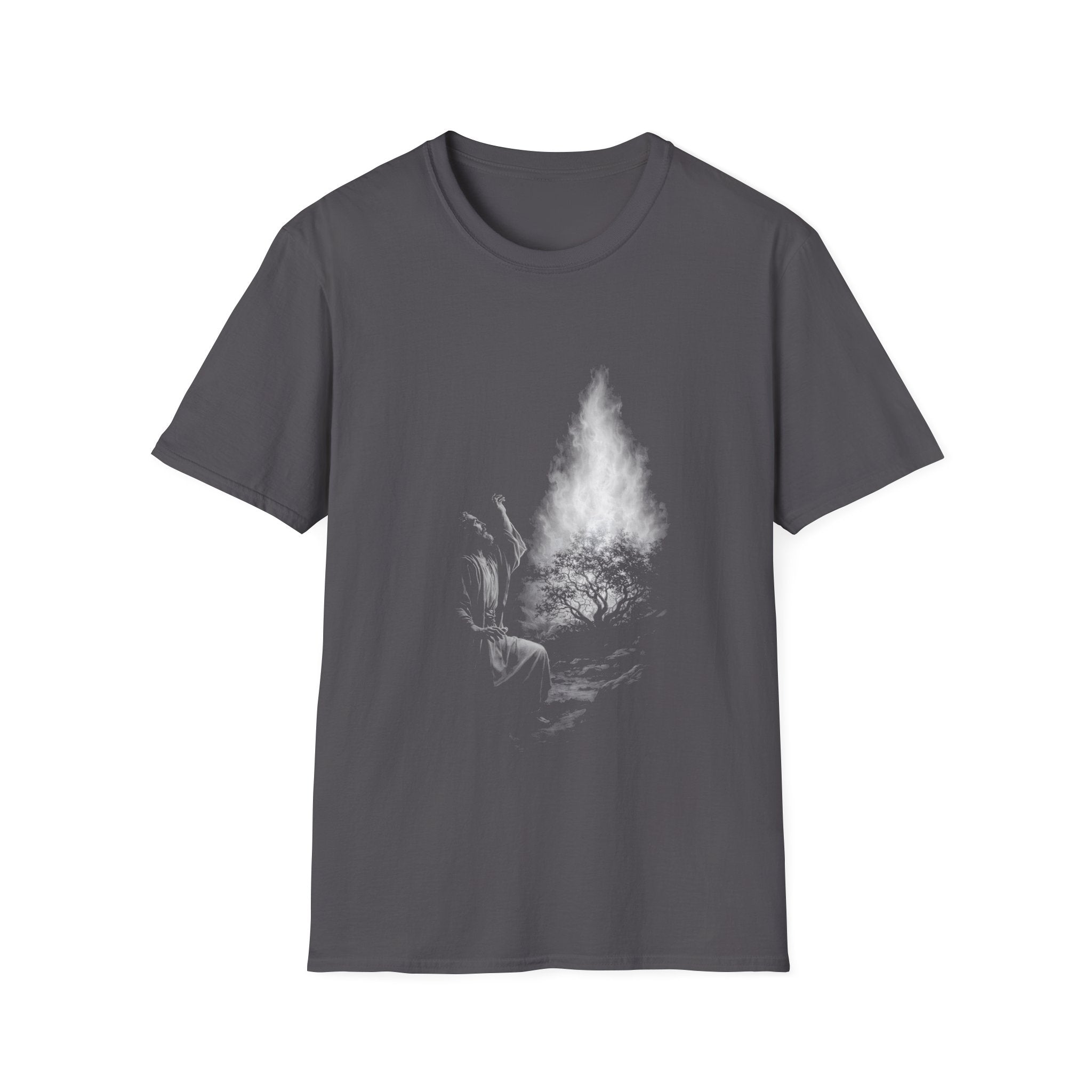Moses and the burning bush christian faith miracle of gods presence T-Shirt