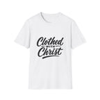 Clothed with christ christian faith bible verse typography for believers church youth group and christian streetwear T-Shirt