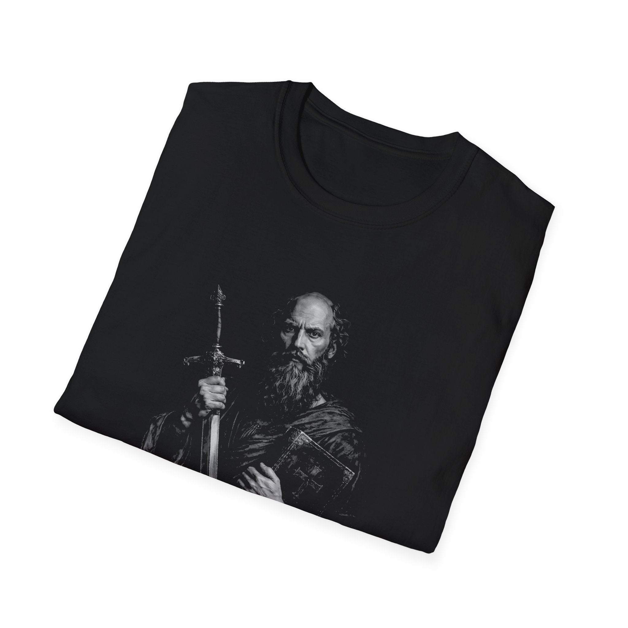 The apostle paul with sword and bible spiritual armor scripture inspired image T-Shirt