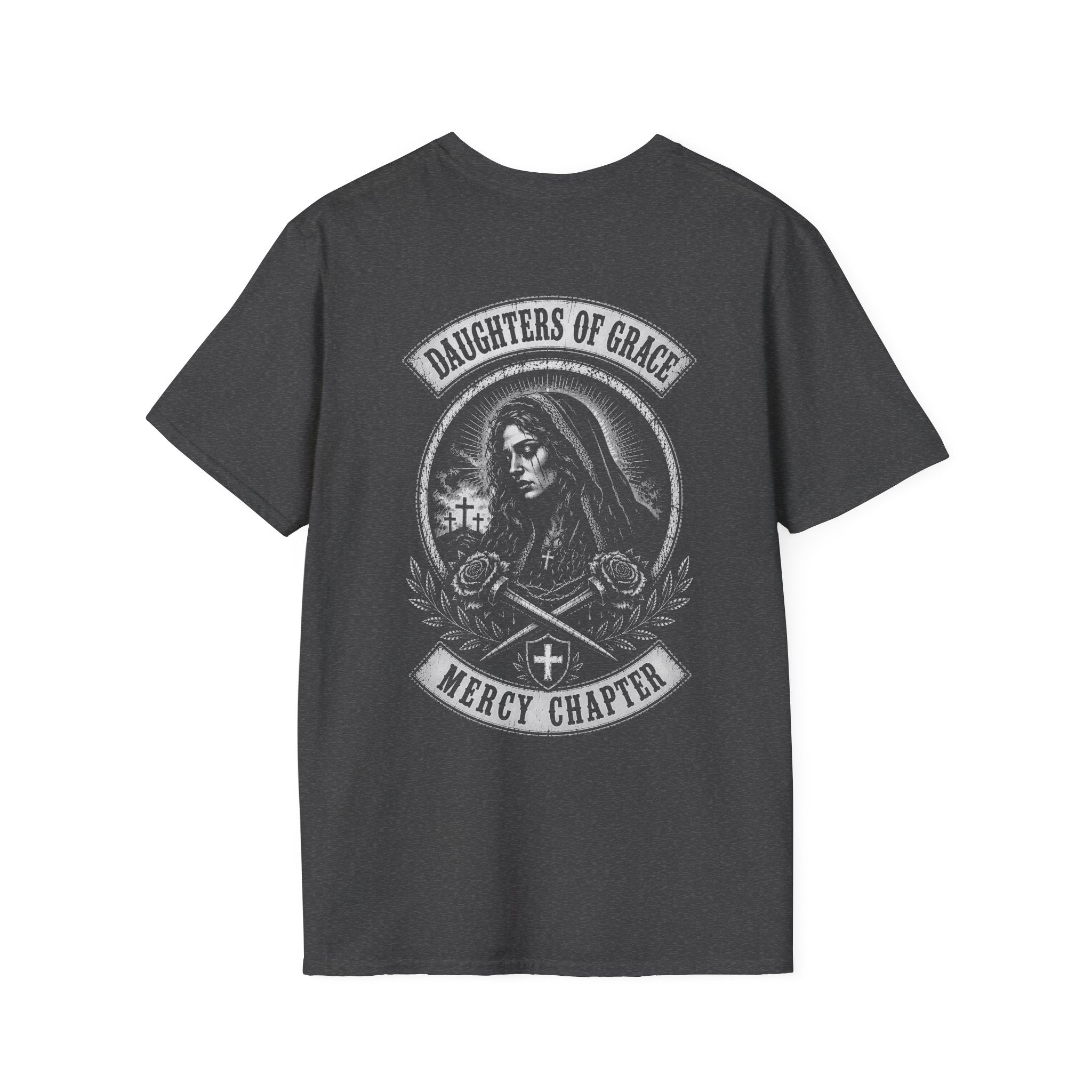 Daughters Of Grace Mercy Chapter Gothic Sacred Cross Roses Christian Biker Style