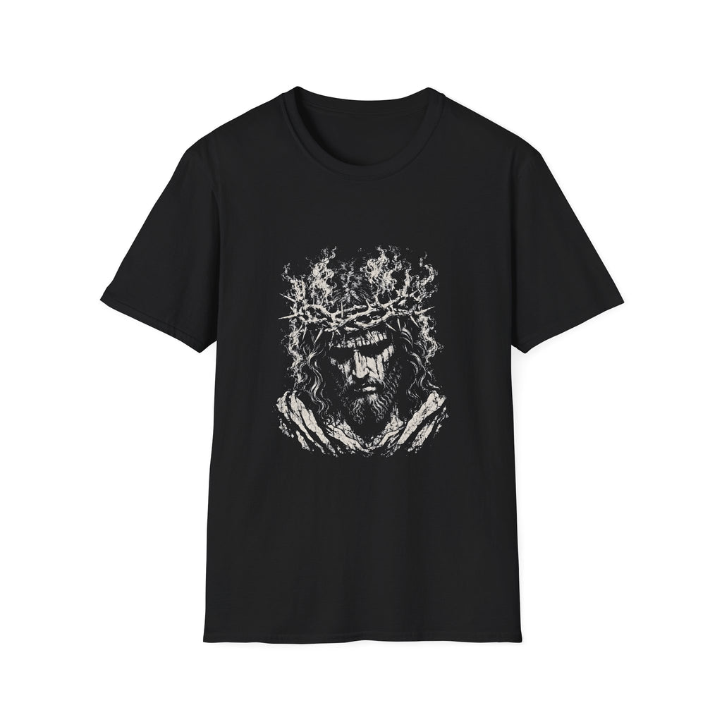Jesus Christ Crown Of Thorns Suffering Savior Good Friday Easter Christian Faith T-Shirt