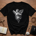 Guardian angel in gods hand spiritual christian memorial baby angel protection from above T-Shirt