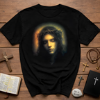 Suffering jesus with crown of thorns holy passion christian faith reflection