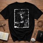 Crown of thorns gothic rock messiah dark grunge portrait alternative metal T-Shirt