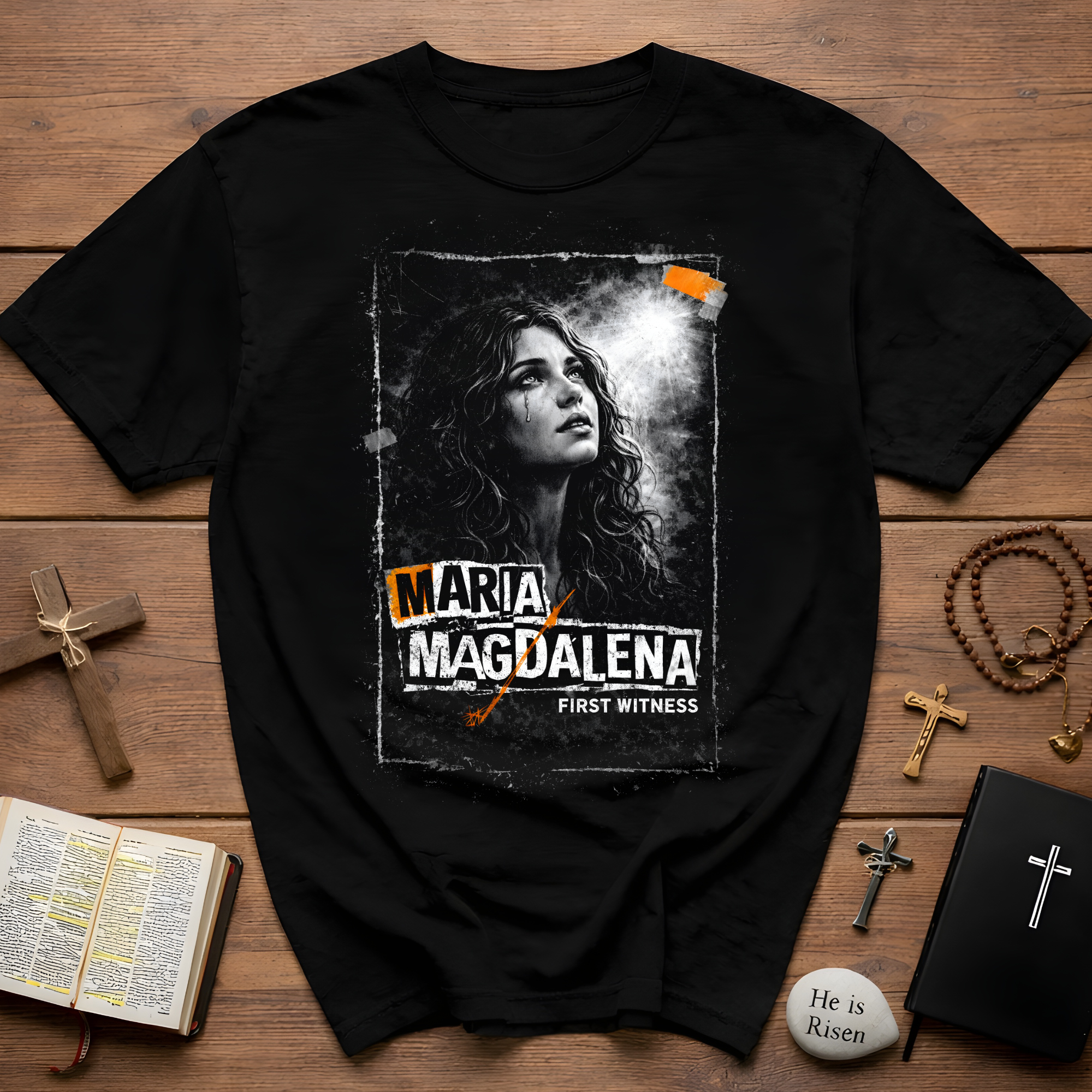 Maria magdalena first witness christian faith biblical easter resurrection devotion T-Shirt