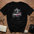 Forgiven jesus on the cross paid in full romans 5 8 christian faith easter salvation reminder T-Shirt