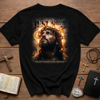 Jesus is lord romans 10 9 13 crown of thorns savior faith T-Shirt