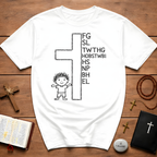 Christian kids cross fg sl twthg hobstwbi hs np bh el john 3 16 T-Shirt