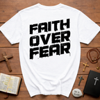Faith over fear christian motivational bible verse encouragement T-Shirt