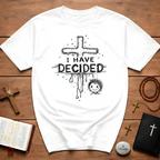 I have decided christian cross baptism faith kids ministry devotion T-Shirt