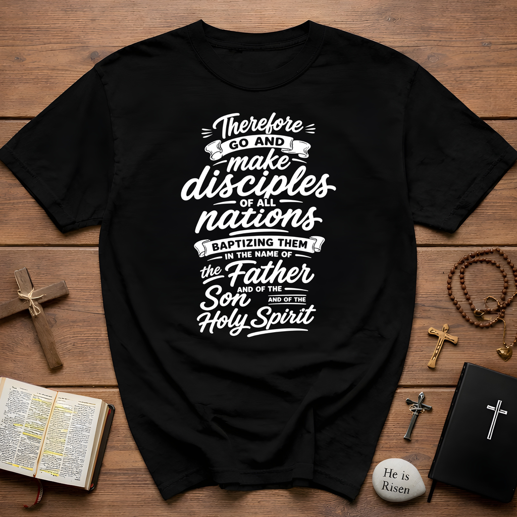 Therefore go and make disciples of all nations T-Shirt