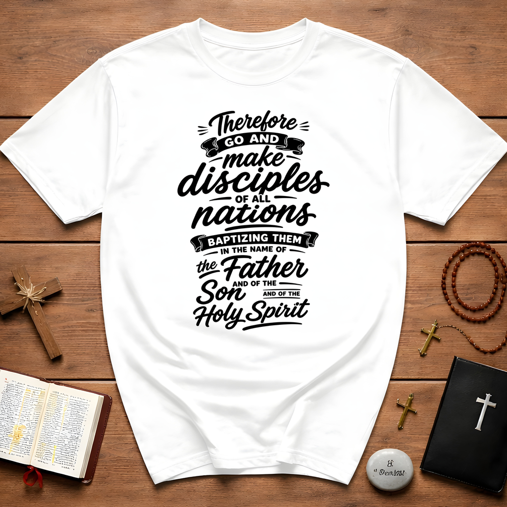 Therefore go and make disciples of all nations T-Shirt