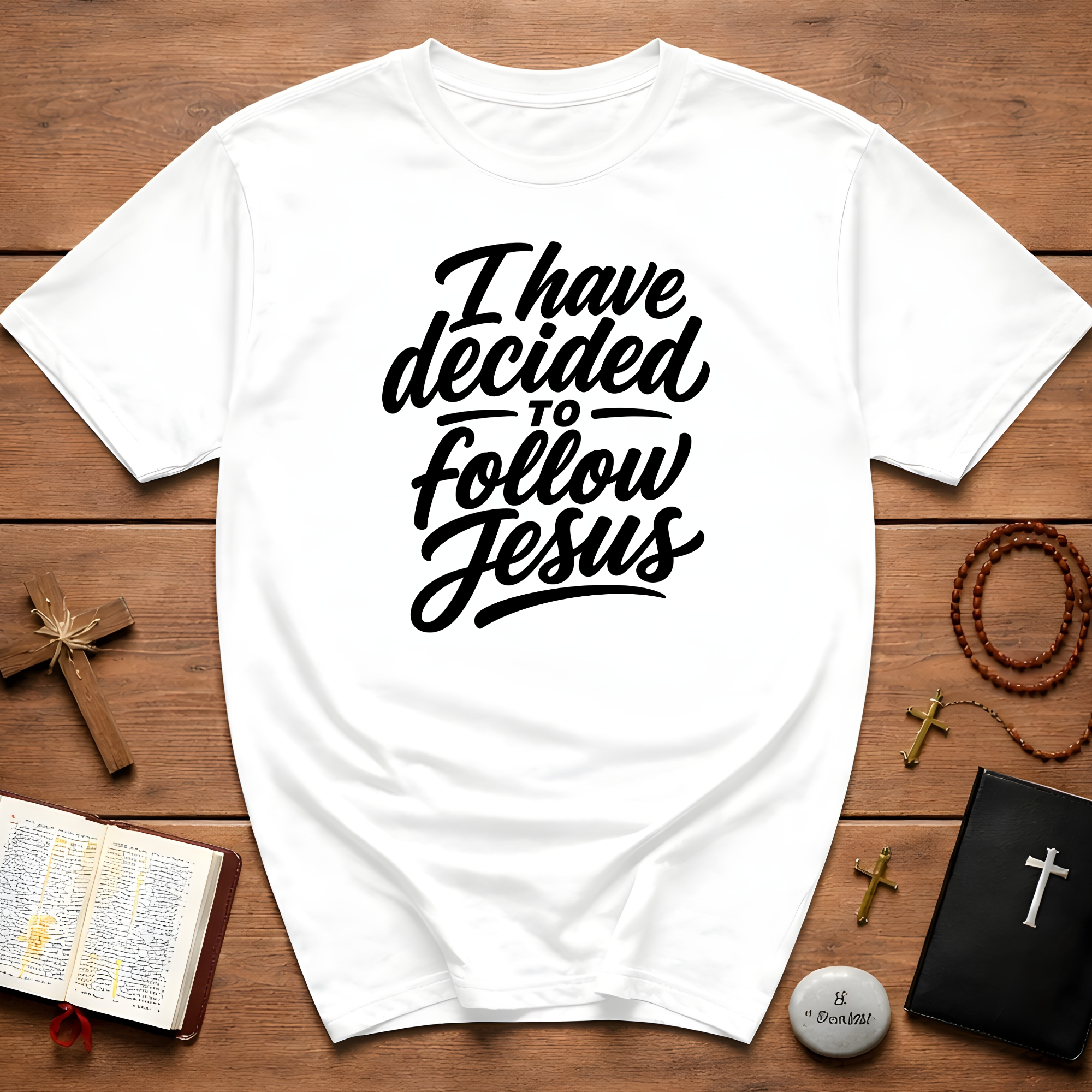 I have decided to follow jesus christian faith T-Shirt
