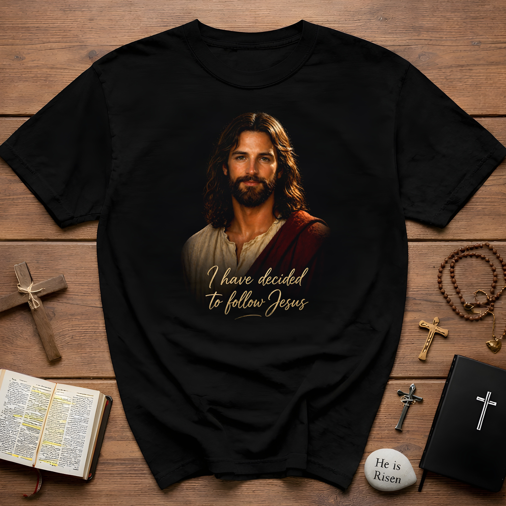 I have decided to follow jesus christian faith statement of faith for believers and disciples of christ T-Shirt