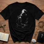 Creation of adam and eve with god in eden spiritual christian biblical scene T-Shirt