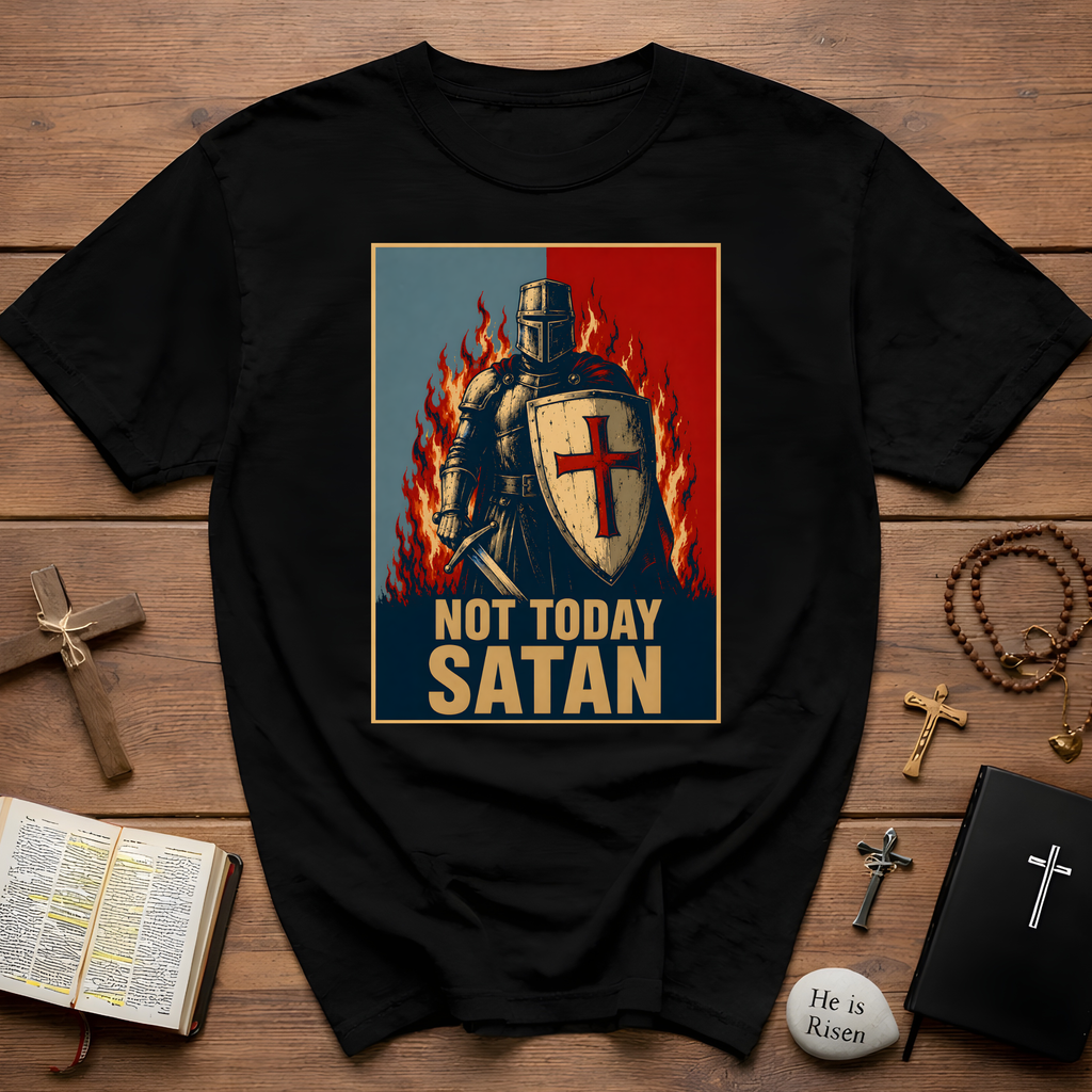 Not Today Satan Templar T-Shirt