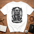 Saint Michael Defend Us Archangel Warrior Christian Catholic Spiritual Warfare Protection T-Shirt